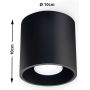 Sollux Lighting Orbis lampa podsufitowa 1x40W czarna SL.0016 zdj.2