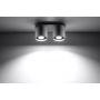 Sollux Lighting Orbis lampa podsufitowa 2x40W szara SL.0055 zdj.5