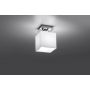 Sollux Lighting Piazza lampa podsufitowa 1x60W biała/chrom SL.0225 zdj.3