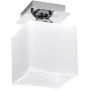 Sollux Lighting Piazza lampa podsufitowa 1x60W biała/chrom SL.0225 zdj.1