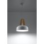 Sollux Lighting Casco lampa wisząca 1x60W biała/drewno SL.0388 zdj.4