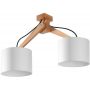 Sollux Lighting Legno lampa wisząca 2x60W drewno/biała SL.0521 zdj.1