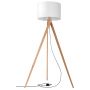 Sollux Lighting Legno lampa stojąca 1x60W drewno/biała SL.0524 zdj.1