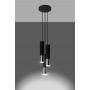 Sollux Lighting Loopez lampa wisząca 3x40W czarna/chrom SL.0943 zdj.4