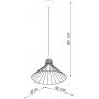 Sollux Lighting Eda lampa wisząca 1x15 W czarna SL.1186 zdj.2