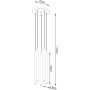 Sollux Lighting Pastelo lampa wisząca 5x8 W czarna-drewno SL.1270 zdj.2