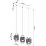 Sollux Lighting Gizur lampa wisząca 3x15W czarny SL.1301 zdj.2