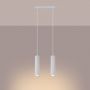 Sollux Lighting Karbon lampa wisząca 2x10 W biała SL.1536 zdj.4