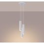Sollux Lighting Karbon lampa wisząca 3x10 W biała SL.1538 zdj.4