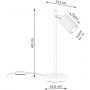 Sollux Lighting Karbon lampa biurkowa 1x10 W biała SL.1548 zdj.2