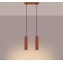 Sollux Lighting Karbon lampa wisząca 2x10 W czerwona SL.1631 zdj.4