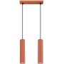 Sollux Lighting Karbon lampa wisząca 2x10 W czerwona SL.1631 zdj.1