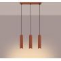 Sollux Lighting Karbon lampa wisząca 3x10 W czerwona SL.1632 zdj.4