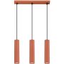 Sollux Lighting Karbon lampa wisząca 3x10 W czerwona SL.1632 zdj.1