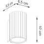 Sollux Lighting Karbon kinkiet 1x10 W czarny SL.1648 zdj.2