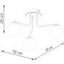 Sollux Lighting Astral lampa podsufitowa 3x8 W biała SL.1659 zdj.2