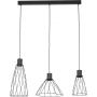 TK Lighting Modesto lampa wisząca 3x10 W czarna 10149 zdj.1