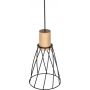 TK Lighting Modesto lampa wisząca 1x10 W czarna-drewno 10155 zdj.3