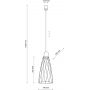 TK Lighting Modesto lampa wisząca 1x10 W czarna-drewno 10157 zdj.2