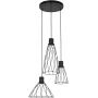 TK Lighting Modesto lampa wisząca 3x10 W czarna 10187 zdj.1