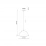 TK Lighting Faro lampa wisząca 1x15 W żółta 10263 zdj.2