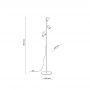 TK Lighting Top lampa stojąca 3x10 W czarna 16064 zdj.2