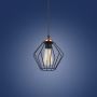TK Lighting Galaxy lampa wisząca 1x15W czarna/miedziana 1642 zdj.3