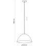 TK Lighting Faro lampa wisząca 1x15W biała 3192 zdj.2