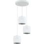 TK Lighting Siro White lampa wisząca 3x15W biała/srebrna 3250 zdj.1