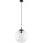 TK Lighting Esme lampa wisząca 1x15W czarny/przezroczysty 3268 zdj.1