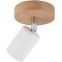 TK Lighting Top lampa podsufitowa 1x10W biały/drewno/chrom 3294 zdj.3