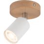 TK Lighting Top lampa podsufitowa 1x10W biały/drewno/chrom 3294 zdj.4