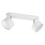 Outlet - TK Lighting Clark White lampa podsufitowa 2x10W biała/chrom 3395 zdj.1