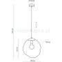 TK Lighting Sol lampa wisząca 1x15 W czarna 4264 zdj.2