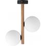 TK Lighting Estera Wood lampa podsufitowa 2x6W jasne drewno/białe szkło 4620 zdj.1