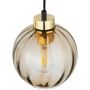 TK Lighting Devi Amber lampa wisząca 1x15W czarny/złoty/bursztyn 4645 zdj.3