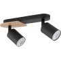 TK Lighting Cover lampa podsufitowa 2x10 W czarna 4674 zdj.1