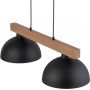 TK Lighting Oslo Black lampa wisząca 2x15W czarny/brązowy 4711 zdj.2