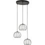 TK Lighting Beniamin lampa wisząca 3x6W czarna/biała 4812 zdj.1