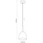 TK Lighting Nord lampa wisząca 1x15W biały/jasne drewno 4868 zdj.2
