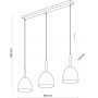 TK Lighting Nord lampa wisząca 3x15W czarna 4871 zdj.2