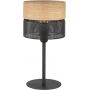 TK Lighting Nicol lampa stołowa 1x15W czarny/drewno 5124 zdj.1