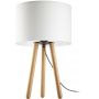 TK Lighting Tokyo lampa stołowa 1x15 biały/jasne drewno 5290 zdj.1