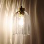 TK Lighting Satipo lampa wisząca 1x15W czarny/złoty/szkło przezroczyste 5626 zdj.3