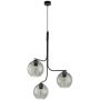 TK Lighting Cesar lampa wisząca 3x15W czarna/przydymiona 5726 zdj.1