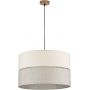 TK Lighting Eco lampa wisząca 3x15W szary/beżowy/drewno 5773 zdj.1