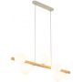 TK Lighting Estera Wood lampa wisząca 7x6 W biała-drewno 5905 zdj.4