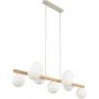 TK Lighting Estera Wood lampa wisząca 9x6W drewno/biały 5906 zdj.1