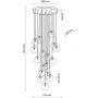 TK Lighting Nilos lampa wisząca 17x6 W czarna 5945 zdj.2