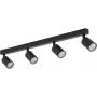 TK Lighting Top lampa podsufitowa 4x10 W czarna 6177 zdj.1